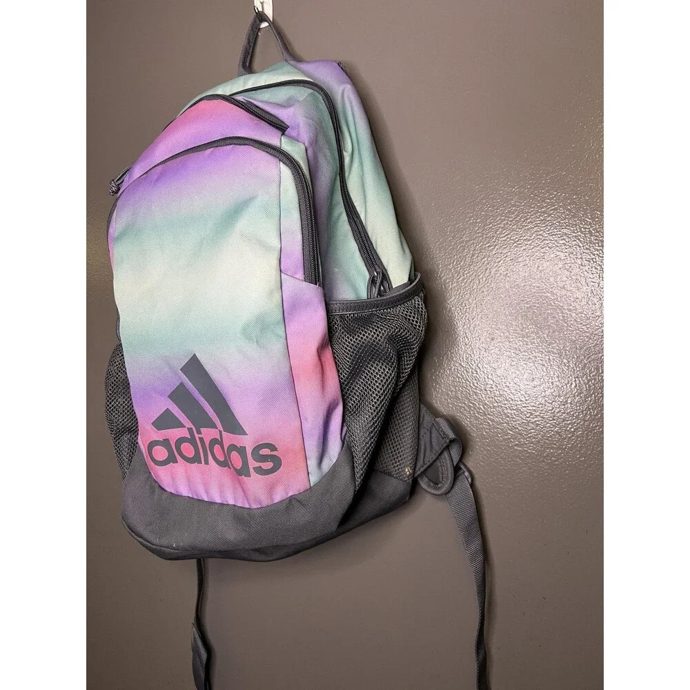 Adidas Pastel Ombre 18 Backpack Multicolor Girls School Bookbag Travel Daypack